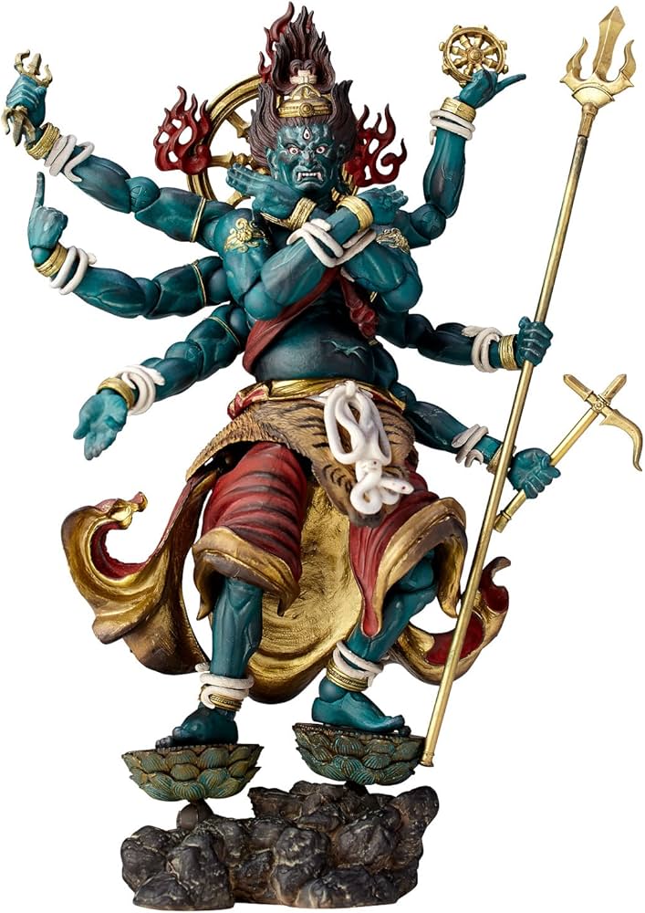 Amazon.co.jp: タケヤ式自在置物 軍荼利明王 約140mm PVC&ABS製 塗装