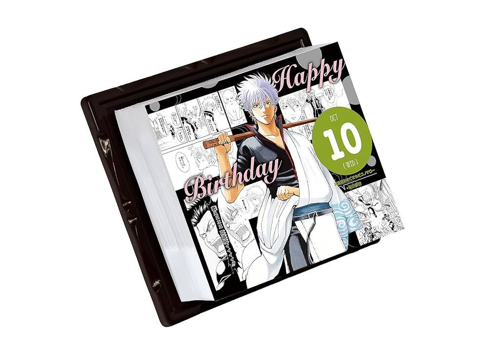 銀魂 2018年 缶入り日めくりカレンダー 水魂カレンダー 使用済、紙