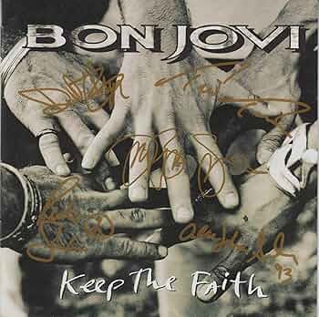 90s 当時物 非売品 BON JOVI Keep The Faith ポスター 90s 当時物