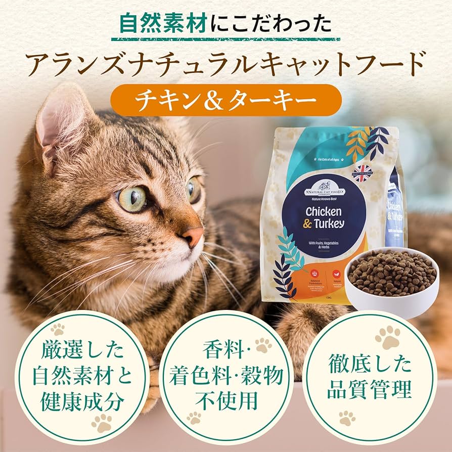 Amazon | アランズ ナチュラル キャットフード チキン&ターキー（1.5kg