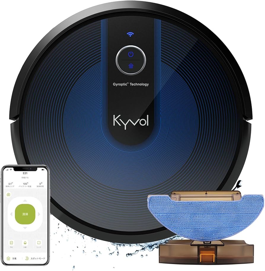 Amazon | キーボル E31ロボット掃除機 水拭き 拭き掃除 両用 3000Pa