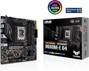 Amazon | ASUS TUF GAMING B660M-E D4 Intel LGA 1700 mATX