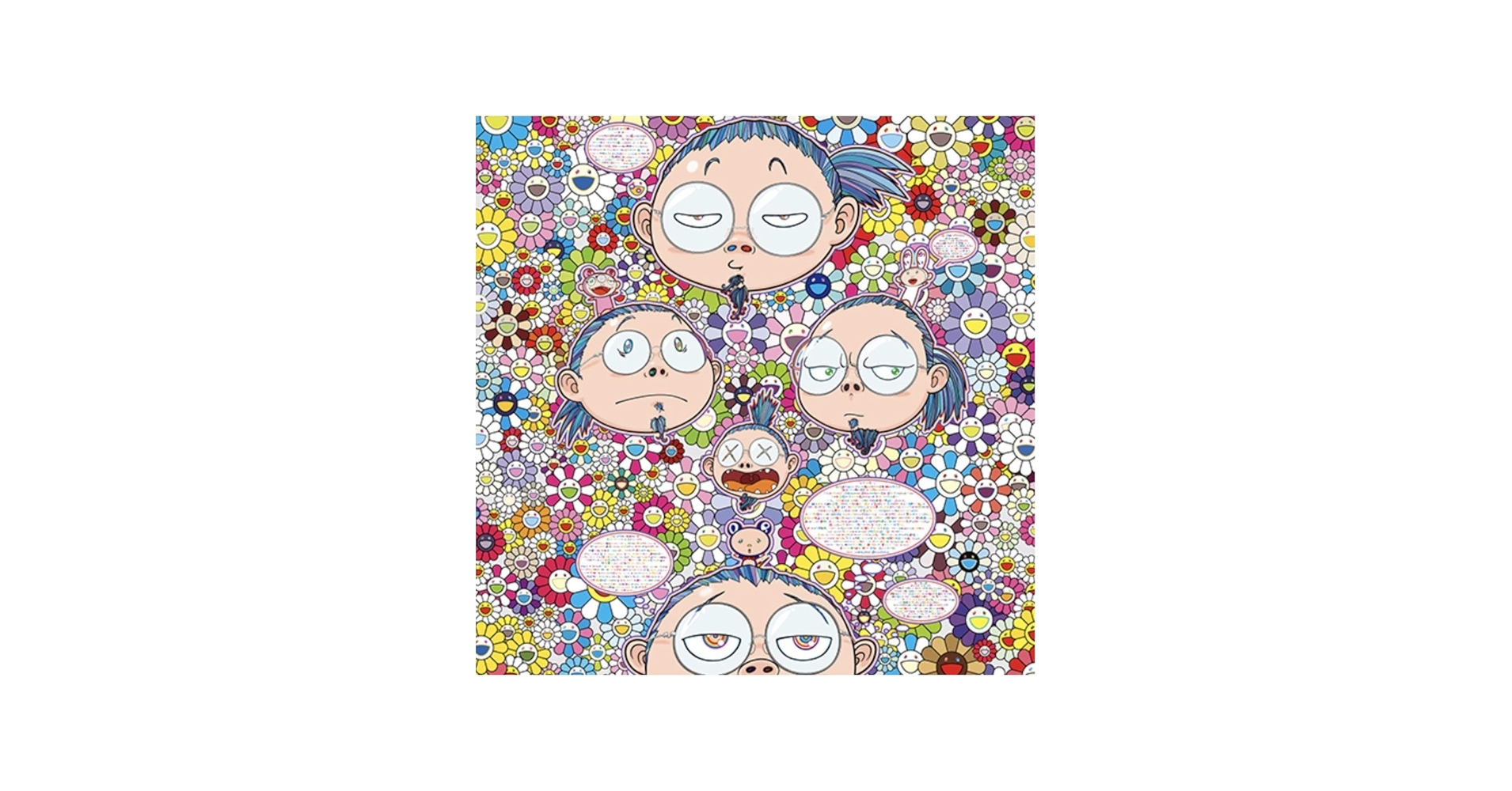 Amazon.co.jp: 真作保証 村上隆 ポスター 悩み多き芸術家の悩み多き