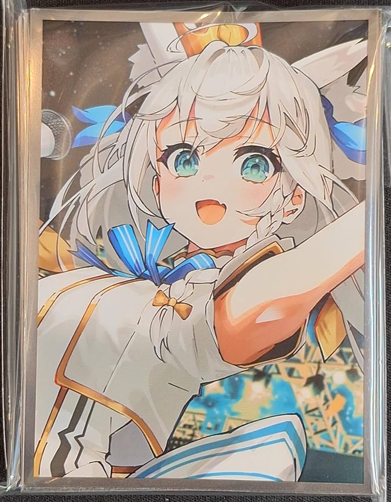 Amazon.co.jp: 白詰草 スタンダードサイズ カードスリーブ『ホロ 白上