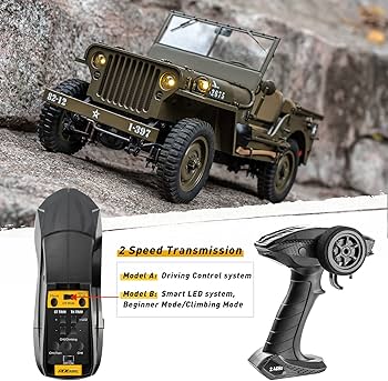 Amazon.co.jp: WOWRC RocHobby 1/12 1941 MB スケーラー RCジープ、4x4