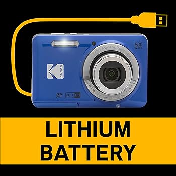 KODAK Câmera digital PIXPRO FZ55-BL de 16 MP, zoom óptico de 5x