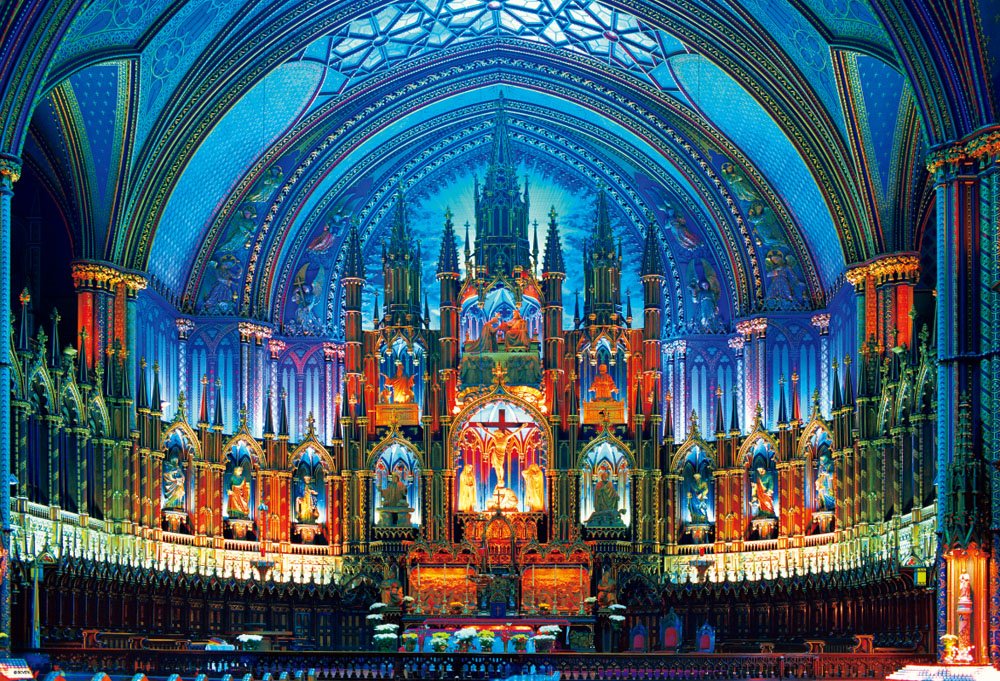 ジグソーパズル ノートルダム大聖堂 ルーヴル美術館 ＋ 専用のり2個