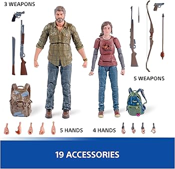 Amazon.com: PlayStation The Last of US, 2-Pack 6” Joel & Ellie