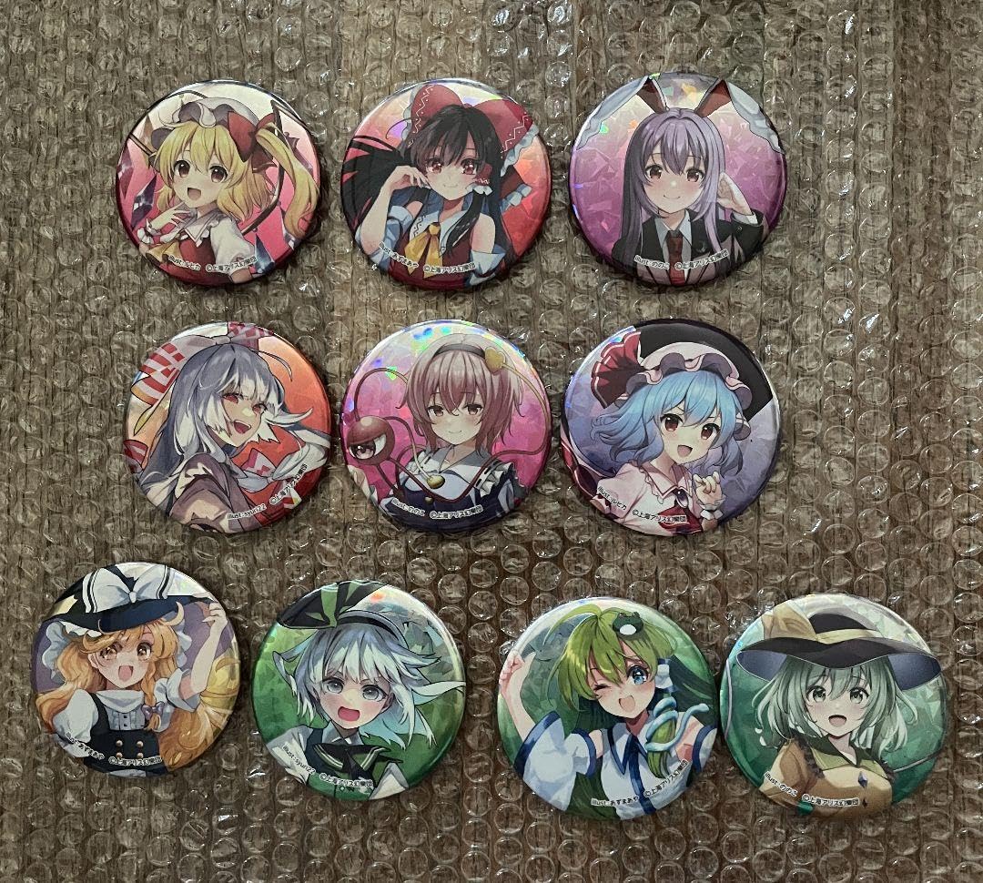 東方project】古明地こいし BIGホログラム缶バッジ DAISO 東方project