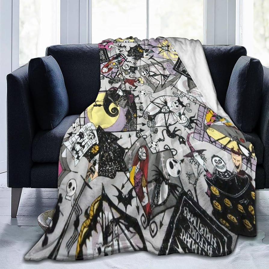 Amazon｜ナイトメアー・ビフォア・クリスマス ブランケット 毛布