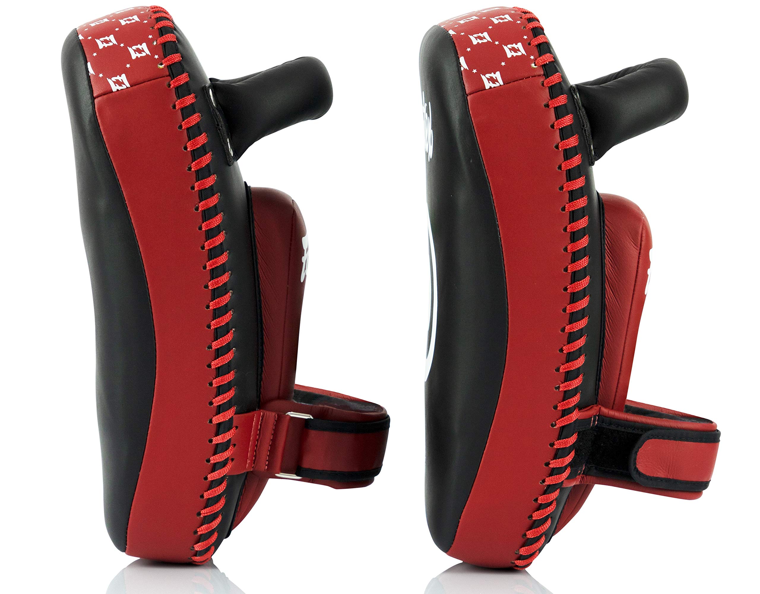 Fairtex キックミット 赤と黒 Fairtex キックミット 白黒赤 Amazon