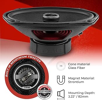 Amazon.com: DS18 ZXI-694 6x9 Car Audio Coaxial Speaker with Built