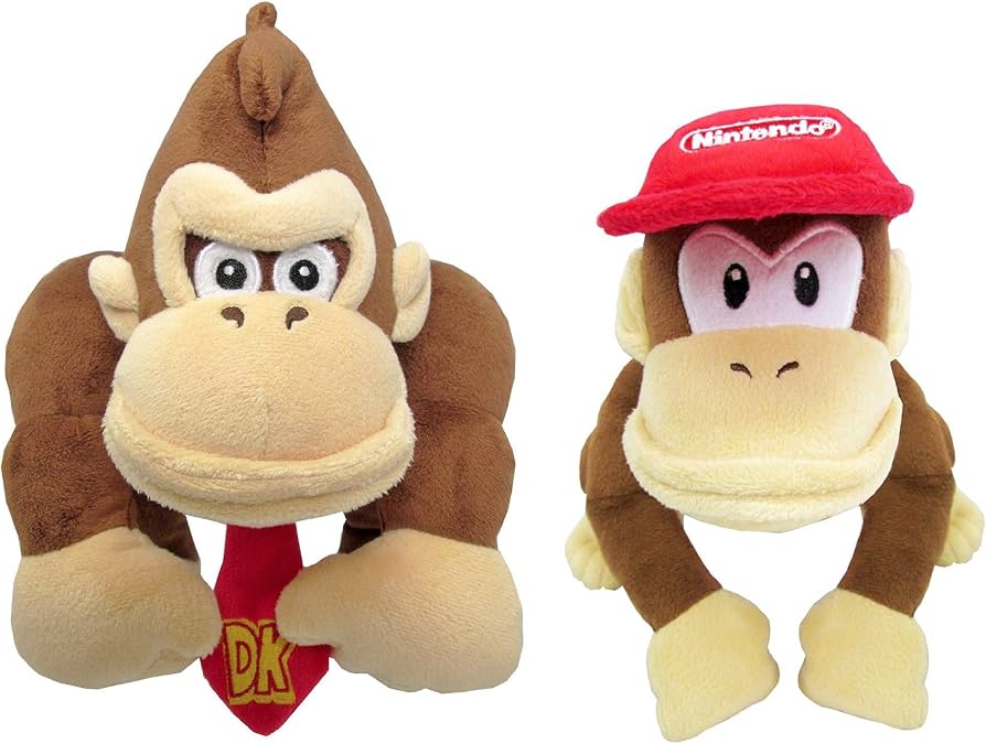 Amazon.co.jp: ドンキーコング＆ディディー(S) ぬいぐるみ 2種セット