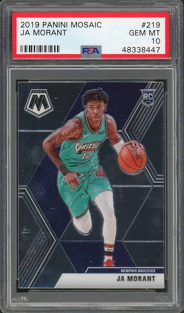 Amazon.com: Ja Morant Rookie Card 2019 Mosaic #219 PSA 10 Graded