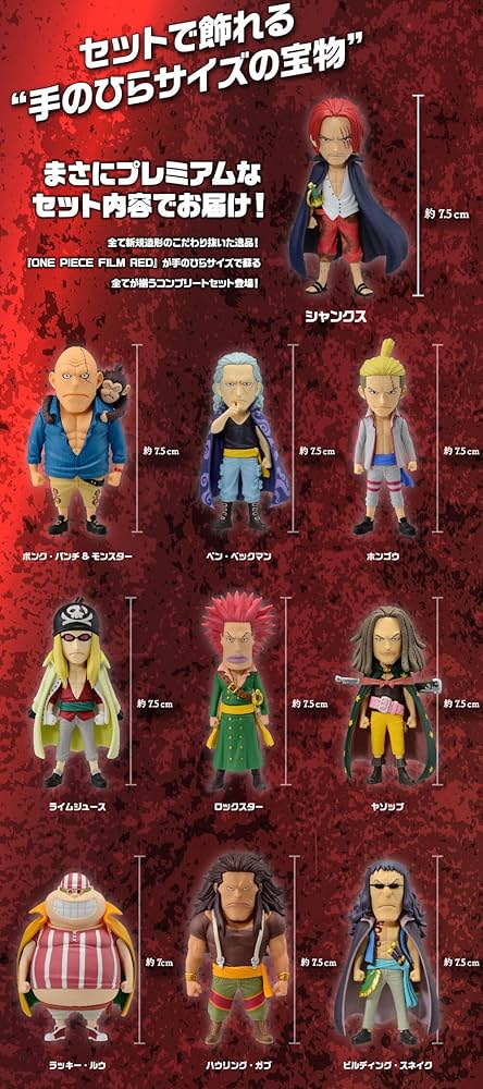 ワーコレ 赤髪海賊団ワールドコレクタブルフィギュア PREMIUM
