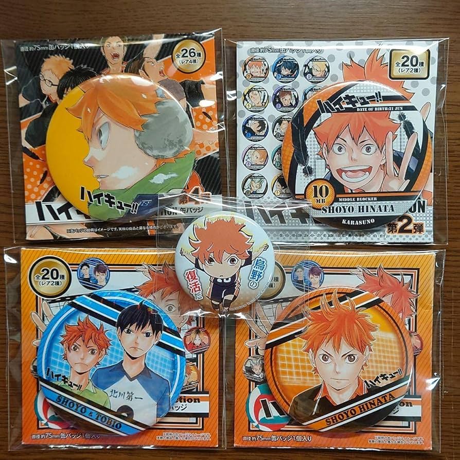 ハイキュー!! Xmas2018 J-WORLD TOKYO 缶バッジ 日向翔陽 ハイキュー