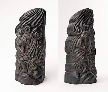 Amazon.co.jp: 木喰仏「不動明王像」 （木製：桧）仏師－藤田燿憶 彩色