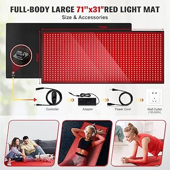 Amazon.com: Red Light Therapy Mat for Body, 71