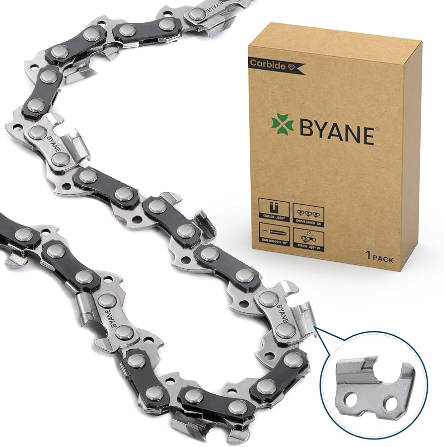 Amazon.com: Byane 16-Inch Carbide Chainsaw Chain, 3/8