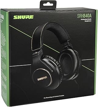 Amazon.co.jp: Shure SRH840A オーバーイヤー有線ヘッドフォン