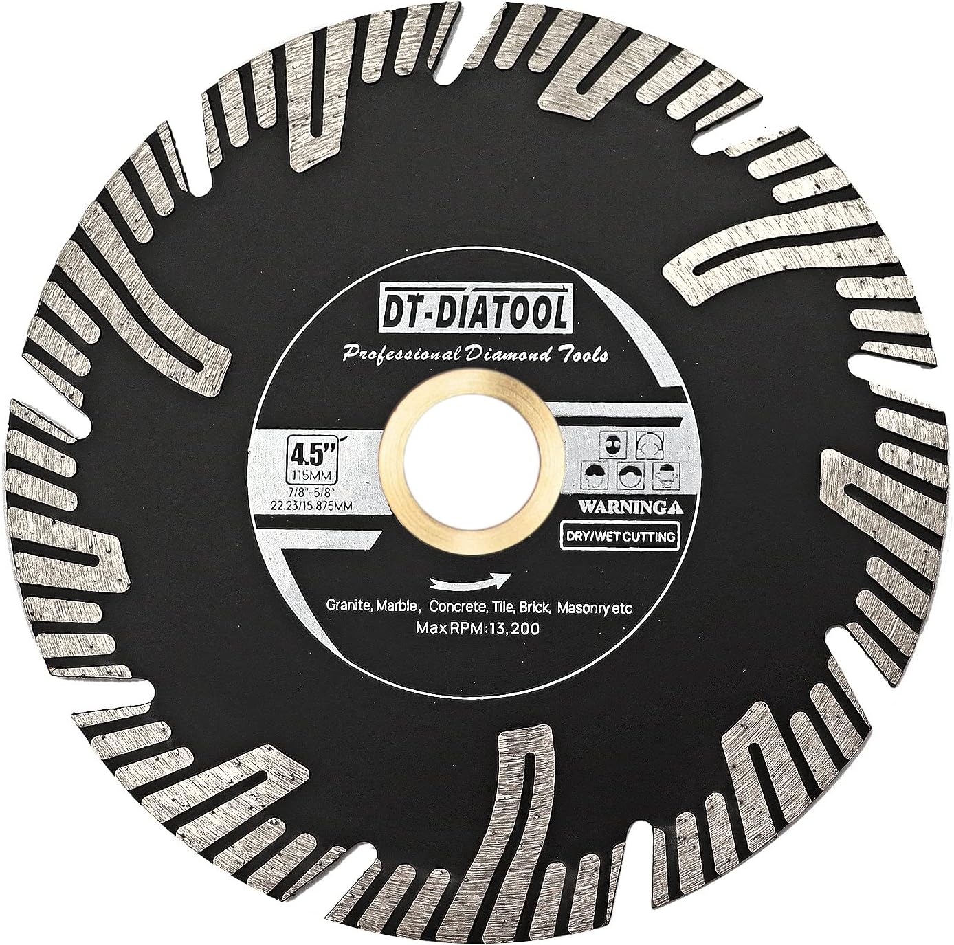 4 And Half Inch Diamond Blade DT-DIATOOL Diaond Saw Blade 2PCS 7