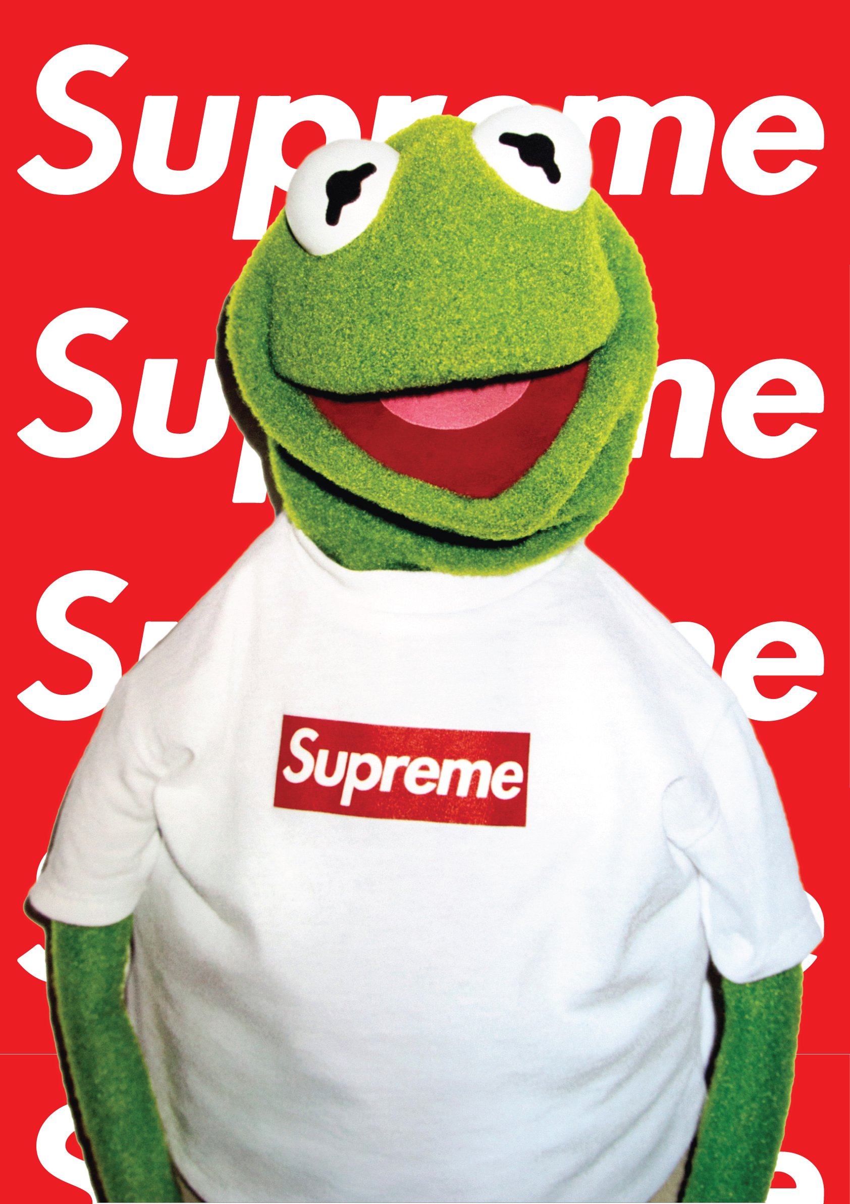 Fotojig Kermit the frog SUPREME A4 Small Icon Poster Rare Muppets