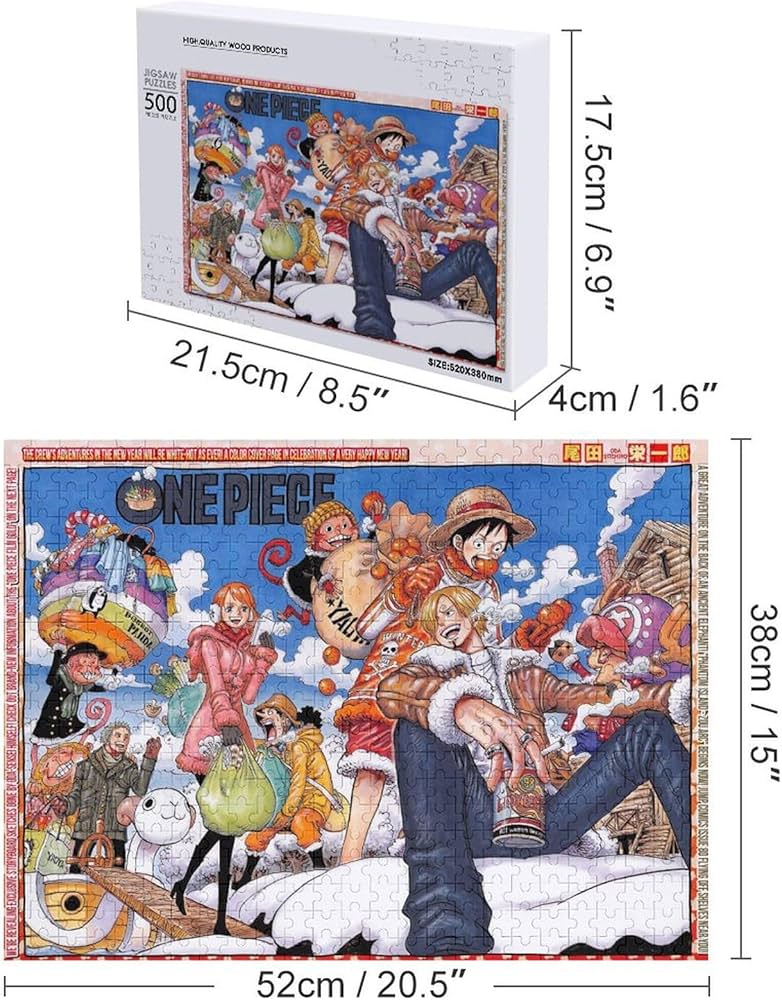 Amazon.co.jp: ワンピース/ONE PIECE 500/1000ピース 木製パズル 減圧