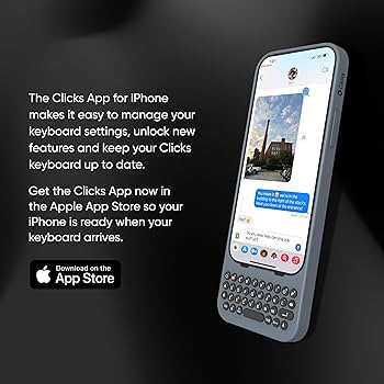 Amazon.com: Clicks Keyboard for iPhone 15 Pro Max – Keyboard Case