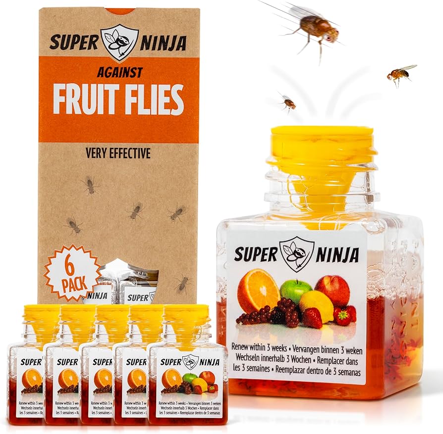 Amazon.com : Super Ninja Fruit Fly Traps for Indoors - 6 Pack