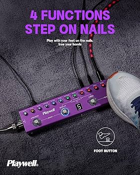 Amazon.com: Playwell Multi Effects Guitar Pedal TANK-G,Digital