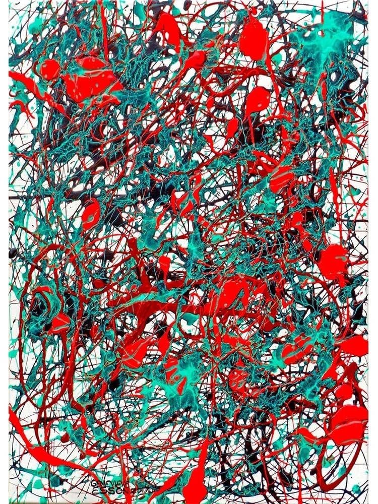 魔王/ジャクソン ポロック/ポスター/Jackson Pollock(額装済み) 魔王