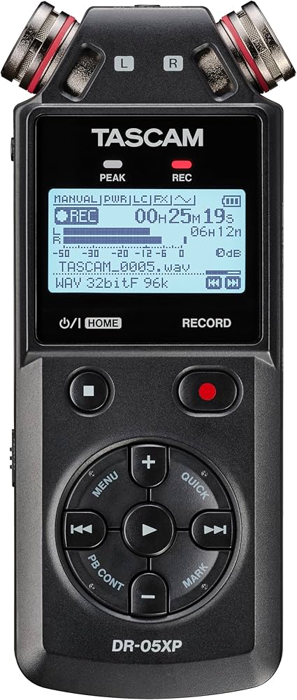 Amazon.com: TASCAM DR-05XP 32-Bit Float Portable Handheld Field
