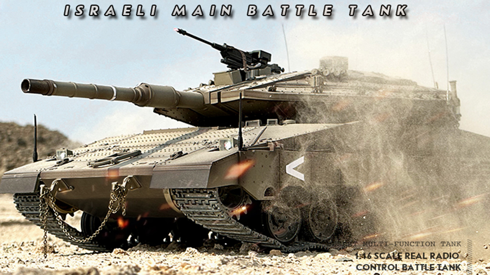 Amazon.co.jp: ラジコン 戦車イスラエルのメルカバMK4主力戦車2.4GHz 1