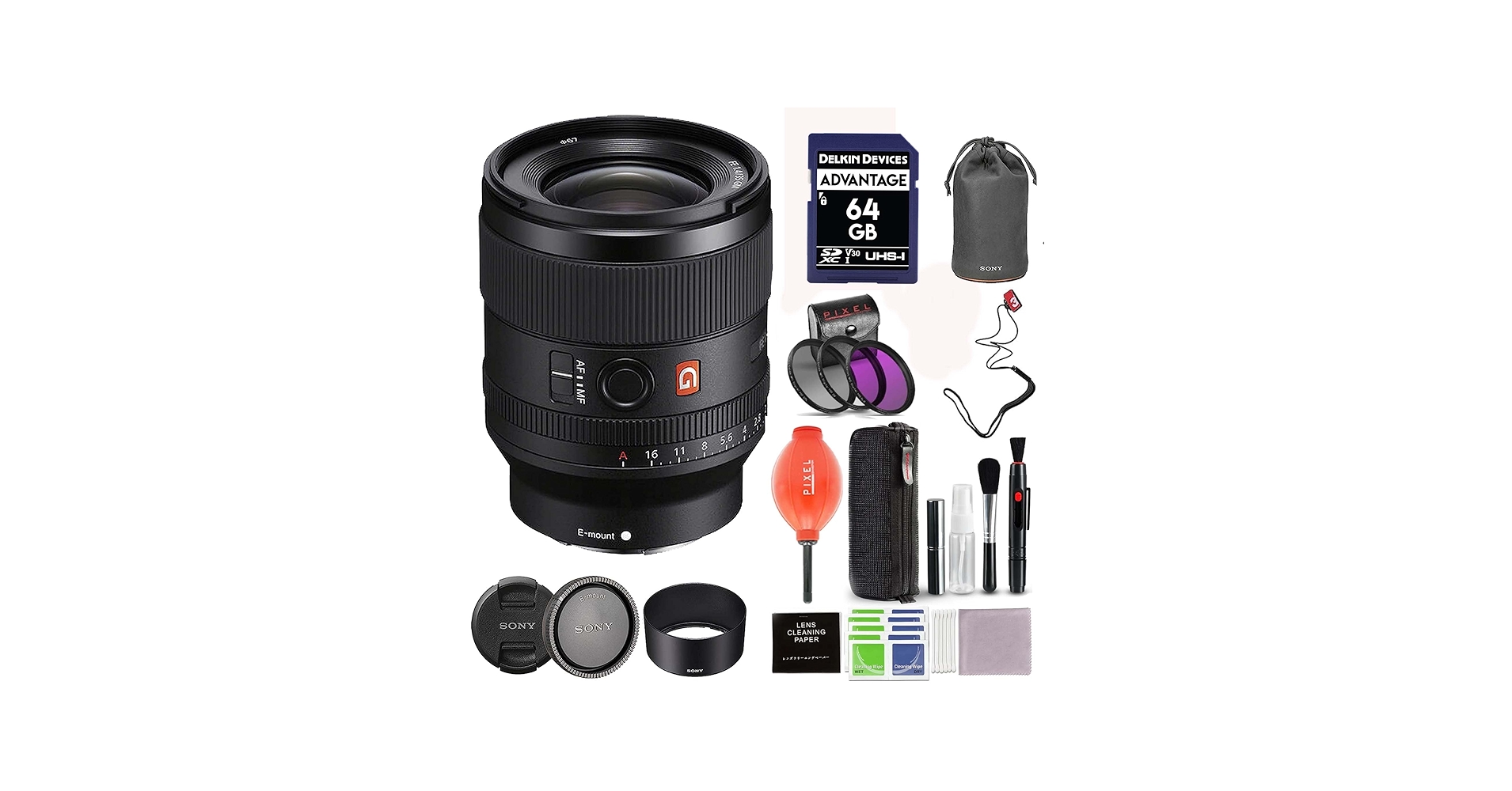 Amazon.com : Sony FE 35mm f/1.4 GM Lens (SEL35F14GM) Bundle with