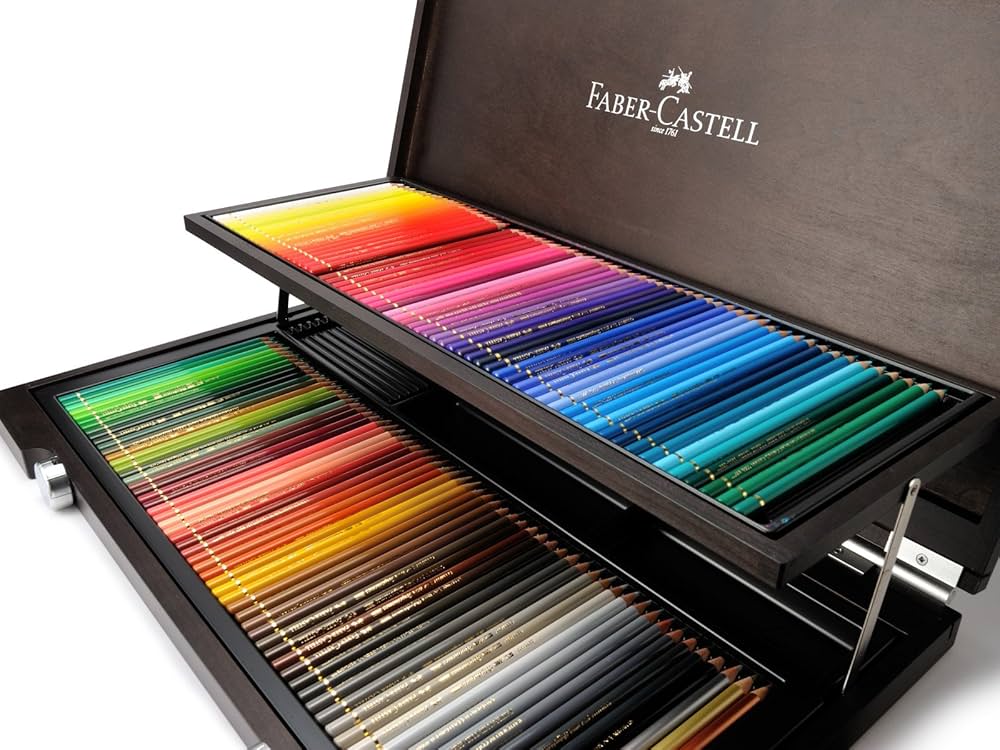 Amazon | ファーバーカステル ポリクロモス色鉛筆 120色セット 木箱
