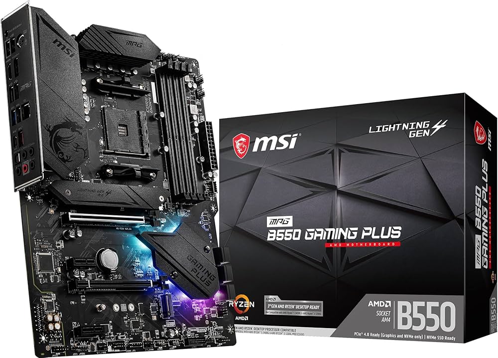 Amazon | 【セット買い】MSI マザーボード MPG B550 GAMING PLUS/A ATX
