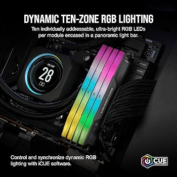 CORSAIR VENGEANCE RGB DDR5 64GB (2x32GB) DDR5 6000MHz CL30 AMD