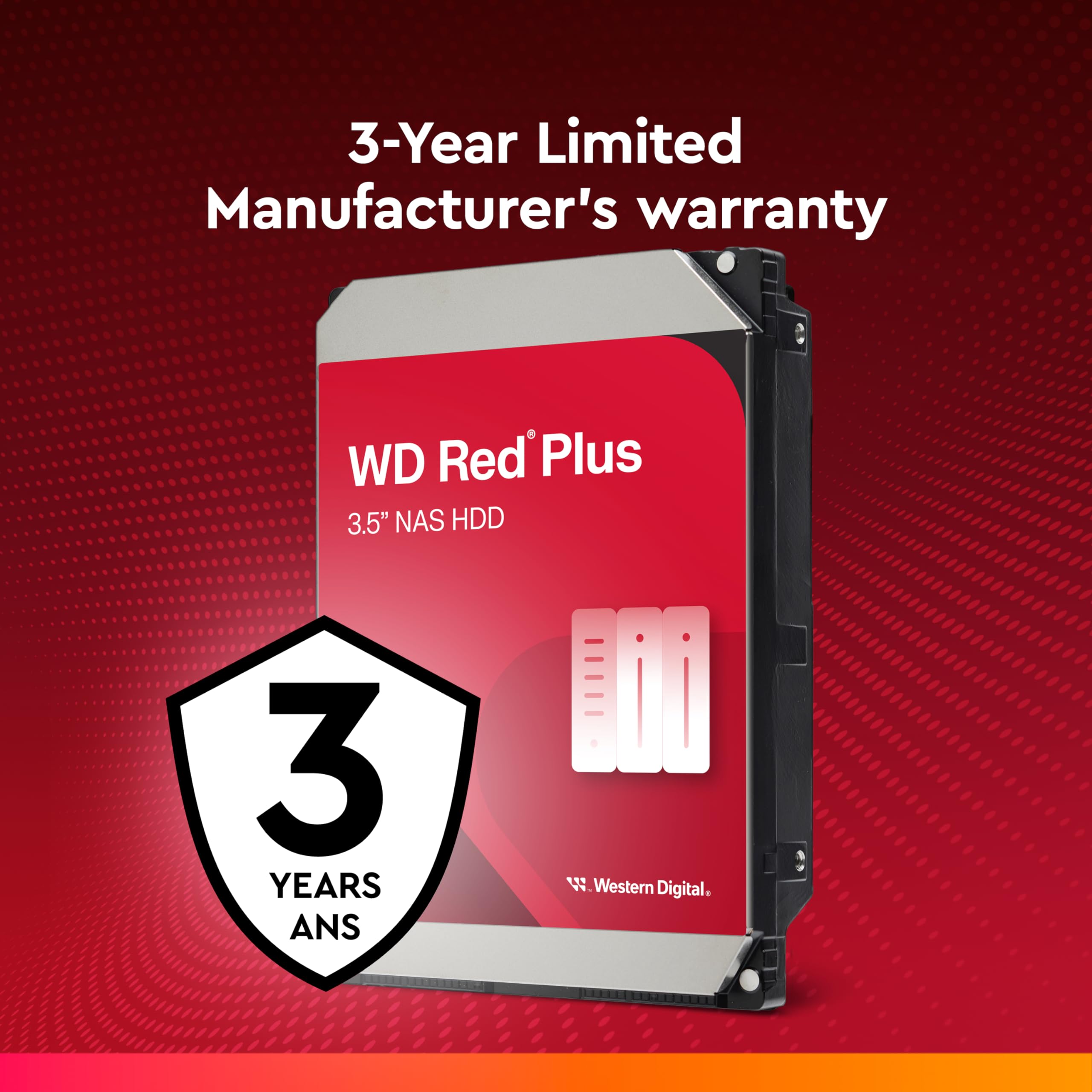 Amazon.com: Western Digital 2TB WD Red Plus NAS Internal Hard