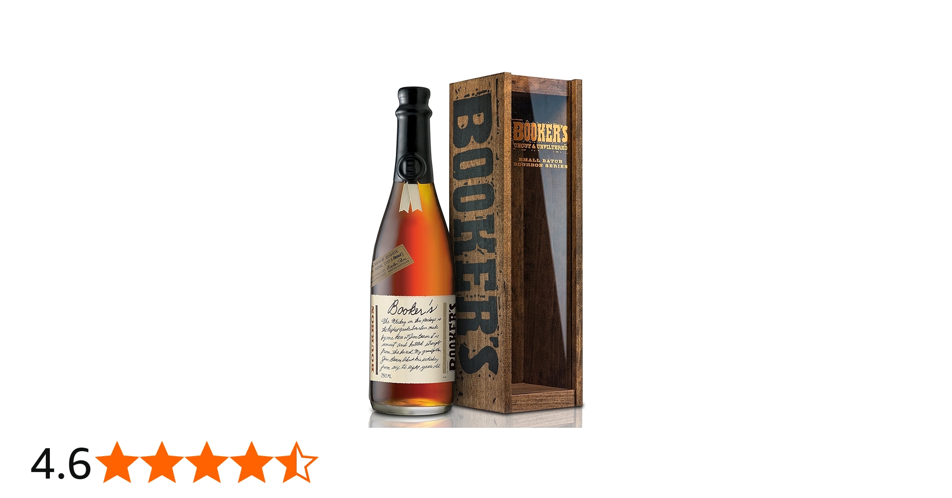 Amazon.co.jp: Bookers Bourbon Whiskey, 25.4 fl oz (750 ml) (2018