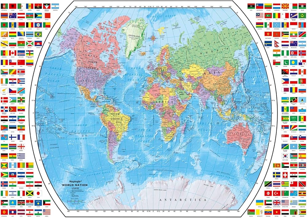 Amazon.co.jp: Ravensburger 政治世界地図 1000ピース ジグソーパズル