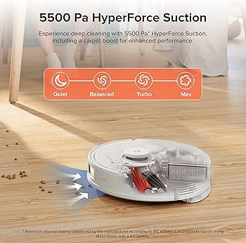 Amazon.com - roborock Q8 Max+ Robot Vacuum and Mop, Self-Emptying