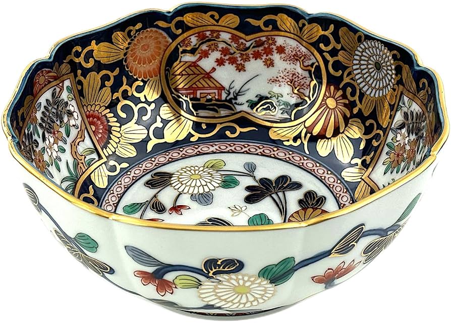 2419 其泉作 琳派古伊万里 金襴手 鉢 金彩 2419 其泉作 琳派