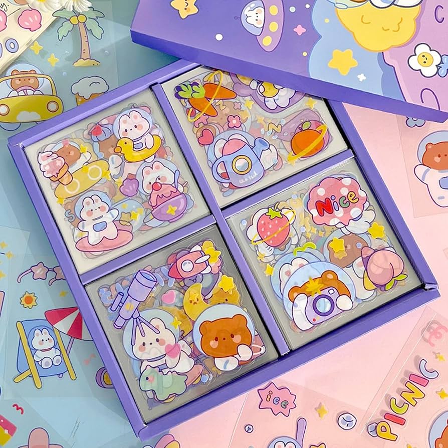 Amazon.co.jp: BONUMD（ララちゃん） シール 手帳シール かわいい 100