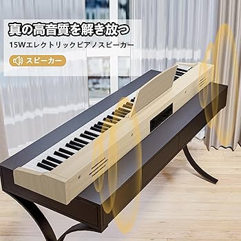 Amazon | IKTMI 電子ピアノ 88鍵盤 ペダル付き 木製 電子 ピアノ 88鍵