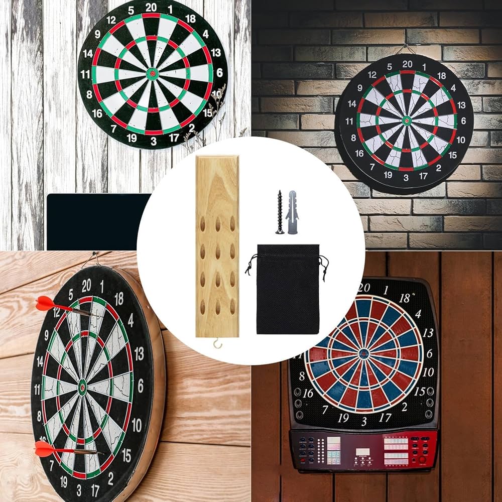 Amazon.co.jp: Mwqpgyh 壁用ダーツホルダー、壁掛けダーツラック