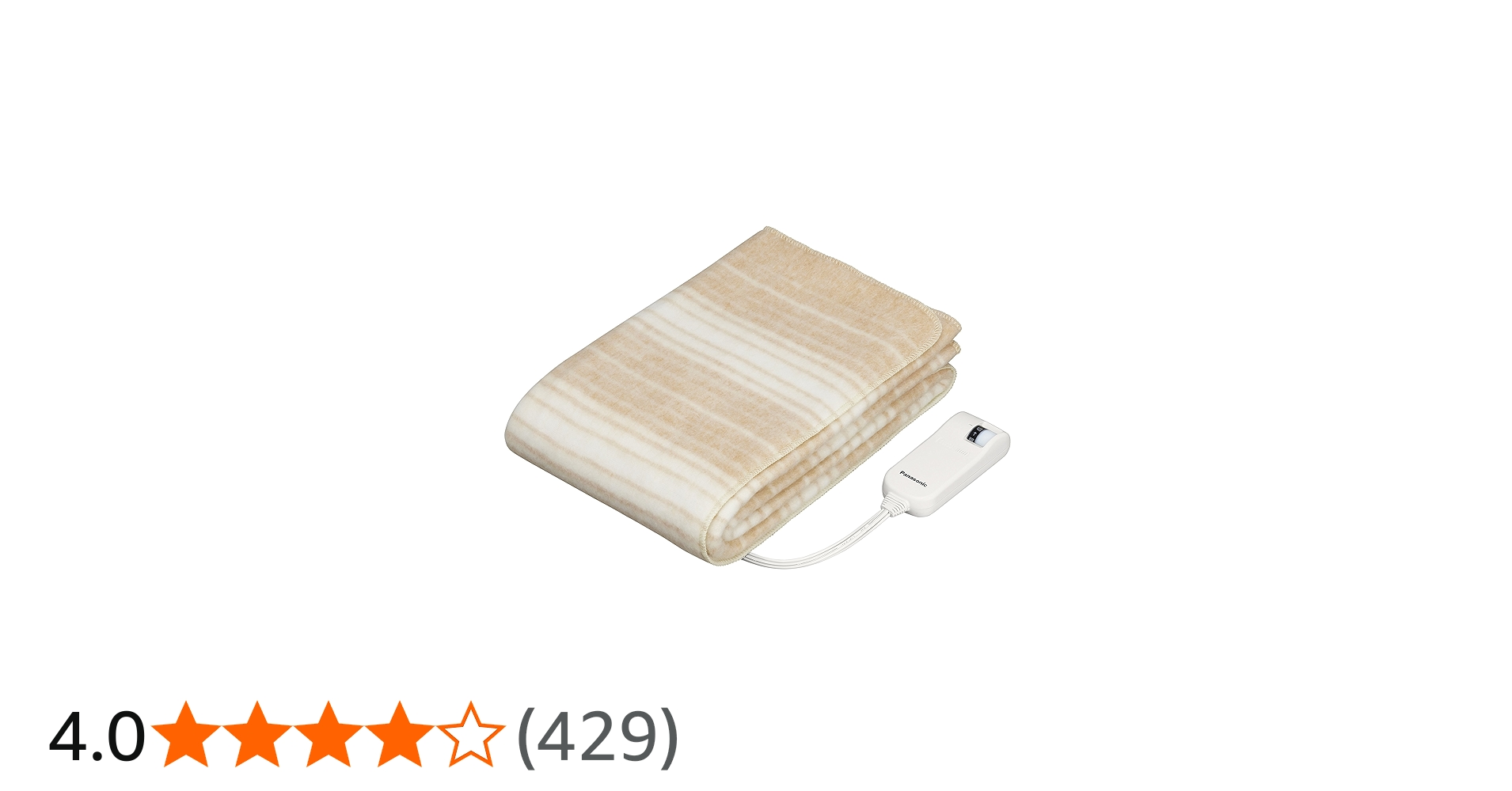 Amazon | パナソニック 電気しき毛布 シングル 160×85cm 丸洗い可 室温