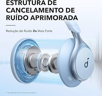 soundcore Space One da Anker, Fone de Ouvido Bluetooth 5.3 com ANC