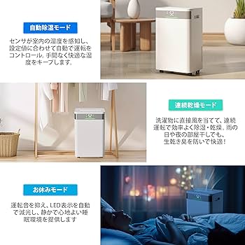 Amazon | HAUSHOF 除湿機 【2025新型 梅雨対策】 除湿量22L/日 衣類