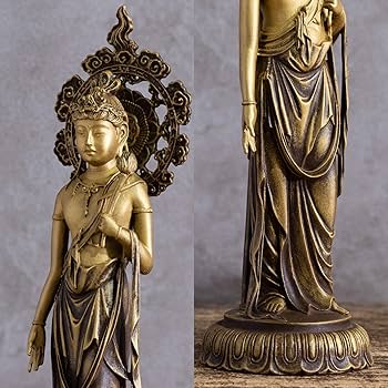 AL7 高村光雲 原型 観音菩薩 仏像 青銅色 ブロンズ はろはろAL7 高村