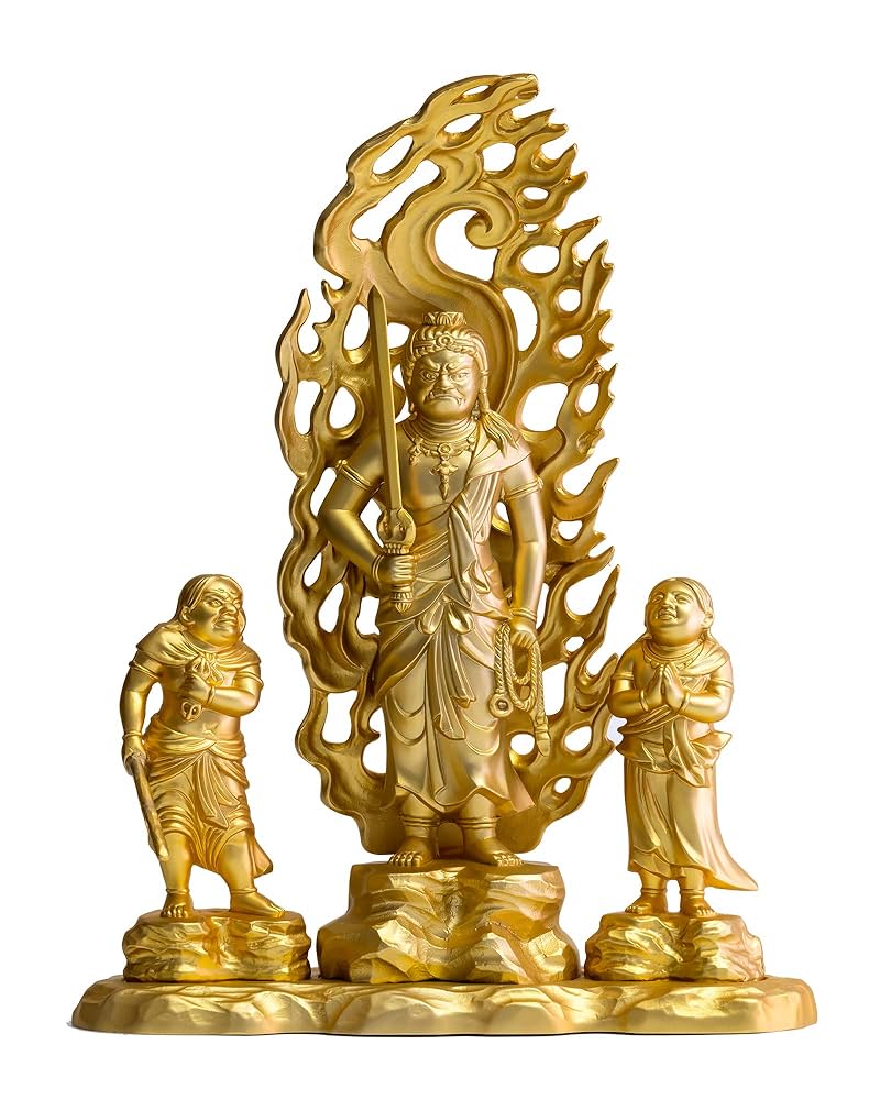 不動明王 仏像 仏師 守護 厄除け 古銅製 旧家藏出 古董 中国清時代